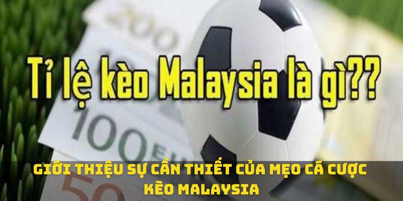 Giới thiệu sự cần thiết của mẹo cá cược kèo Malaysia