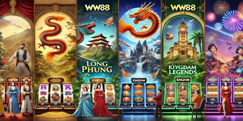 Khám phá các sảnh game nổ hũ hấp dẫn tại WW88 với chủ đề độc đáo